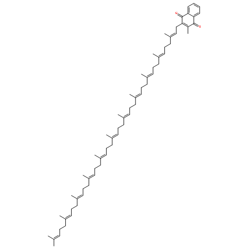 2-methyl-3-[(2E,6E,10E,14E,18E,22E,26E,30E,34E,38E)-3,7,11,15,19,23,27,31,35,39,43-undecamethyltetratetraconta-2,6,10,14,18,22,26,30,34,38,42-undecaenyl]naphthalene-1,4-dione