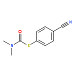 Carbamothioic acid, dimethyl-, S-(4-cyanophenyl) ester