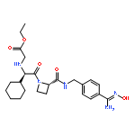 Glycine,N-[(1R)-1-cyclohexyl-2-[(2S)-2-[[[[4-[(hydroxyamino)iminomethyl]phenyl]methyl]amino]carbonyl]-1-azetidinyl]-2-oxoethyl]-,ethyl ester