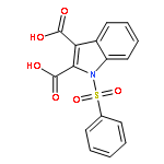 1H-Indole-2,3-dicarboxylic acid, 1-(phenylsulfonyl)-