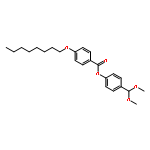 Benzoic acid, 4-(octyloxy)-, 4-(dimethoxymethyl)phenyl ester