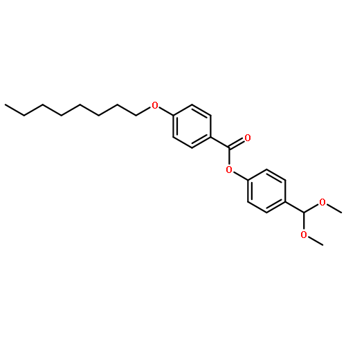 Benzoic acid, 4-(octyloxy)-, 4-(dimethoxymethyl)phenyl ester