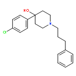 4-Piperidinol, 4-(4-chlorophenyl)-1-(3-phenylpropyl)-