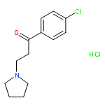 1-Propanone, 1-(4-chlorophenyl)-3-(1-pyrrolidinyl)-, hydrochloride