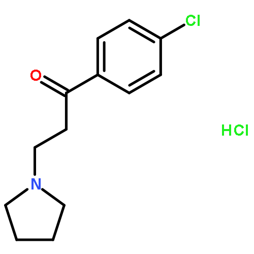 1-Propanone, 1-(4-chlorophenyl)-3-(1-pyrrolidinyl)-, hydrochloride