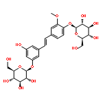 4-{(1E)-2-[3-(beta-D-glucopyranosyloxy)-5-hydroxyphenyl]ethenyl}-2-methoxyphenyl beta-D-glucopyranoside