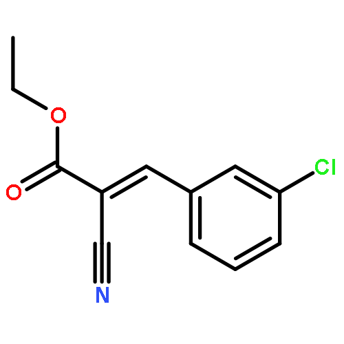 2-Propenoic acid, 3-(3-chlorophenyl)-2-cyano-, ethyl ester