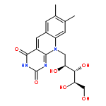 D-Ribitol,1-deoxy-1-(3,4-dihydro-7,8-dimethyl-2,4-dioxopyrimido[4,5-b]quinolin-10(2H)-yl)-