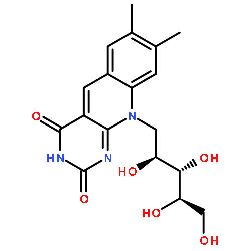 D-Ribitol,1-deoxy-1-(3,4-dihydro-7,8-dimethyl-2,4-dioxopyrimido[4,5-b]quinolin-10(2H)-yl)-