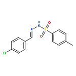 Benzenesulfonic acid,4-methyl-, 2-[(4-chlorophenyl)methylene]hydrazide