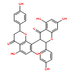 (2S,2'S,3R)-5,5',7,7'-tetrahydroxy-2,2'-bis(4-hydroxyphenyl)-2,2',3,3'-tetrahydro-4H,4'H-3,8'-bichromene-4,4'-dione