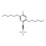 Silane, [(2,5-dihexyl-4-iodophenyl)ethynyl]trimethyl-