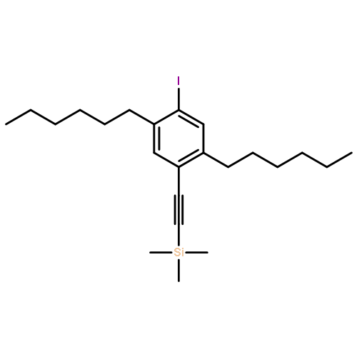 Silane, [(2,5-dihexyl-4-iodophenyl)ethynyl]trimethyl-