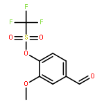 Methanesulfonic acid, trifluoro-, 4-formyl-2-methoxyphenyl ester