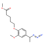 Pentanoic acid, 5-[4-(1-azidoethyl)-2-methoxyphenoxy]-, methyl ester