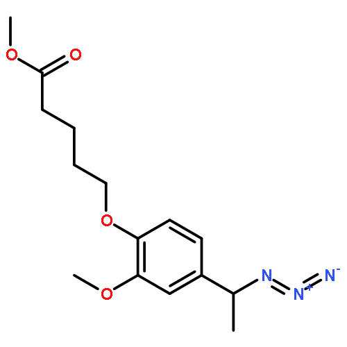 Pentanoic acid, 5-[4-(1-azidoethyl)-2-methoxyphenoxy]-, methyl ester