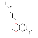 Pentanoic acid, 5-(4-acetyl-2-methoxyphenoxy)-, methyl ester