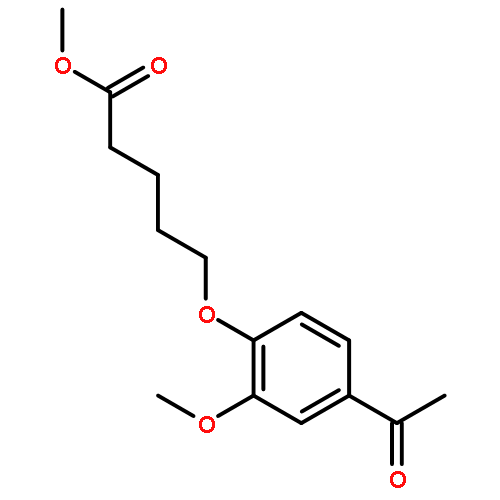 Pentanoic acid, 5-(4-acetyl-2-methoxyphenoxy)-, methyl ester