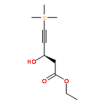 4-Pentynoic acid, 3-hydroxy-5-(trimethylsilyl)-, ethyl ester, (R)-