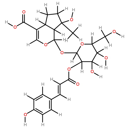 2'-O-(4''-hydroxycinnamoyl)mussaenosidic acid