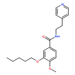 Benzamide, 4-methoxy-3-(pentyloxy)-N-[2-(4-pyridinyl)ethyl]-