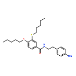 Benzamide, N-[2-(4-aminophenyl)ethyl]-4-(pentyloxy)-3-(pentylthio)-