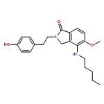 1H-Isoindol-1-one,2,3-dihydro-2-[2-(4-hydroxyphenyl)ethyl]-5-methoxy-4-(pentylamino)-