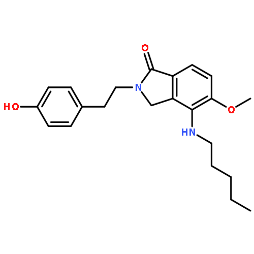 1H-Isoindol-1-one,2,3-dihydro-2-[2-(4-hydroxyphenyl)ethyl]-5-methoxy-4-(pentylamino)-