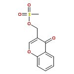 4H-1-Benzopyran-4-one, 3-[[(methylsulfonyl)oxy]methyl]-