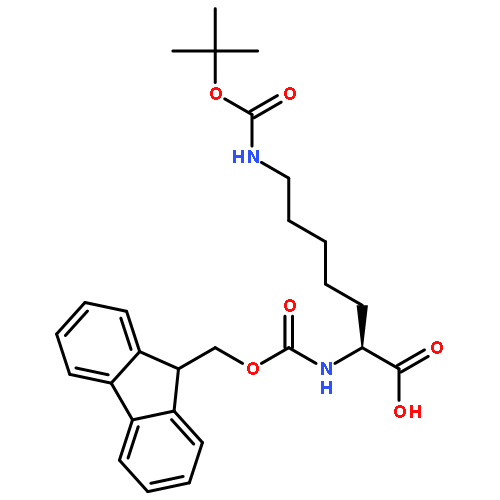 Heptanoic acid,7-[[(1,1-dimethylethoxy)carbonyl]amino]-2-[[(9H-fluoren-9-ylmethoxy)carbonyl]amino]-,(2S)-