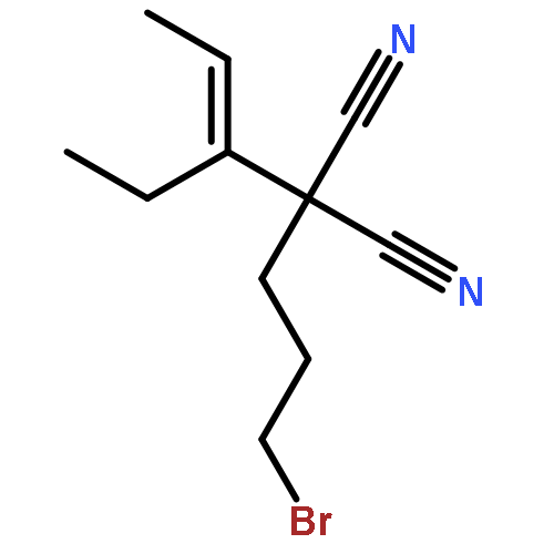 Propanedinitrile, (3-bromopropyl)(1-ethyl-1-propenyl)-