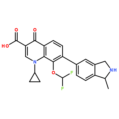 (R)-1-Cyclopropyl-8-(difluoromethoxy)-7-(1-methylisoindolin-5-yl)-4-oxo-1,4-dihydroquinoline-3-carboxylic acid