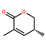 2H-Pyran-2-one, 5,6-dihydro-3,5-dimethyl-, (R)-