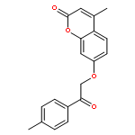 2H-1-Benzopyran-2-one, 4-methyl-7-[2-(4-methylphenyl)-2-oxoethoxy]-