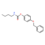 Carbamic acid, butyl-, 4-(phenylmethoxy)phenyl ester