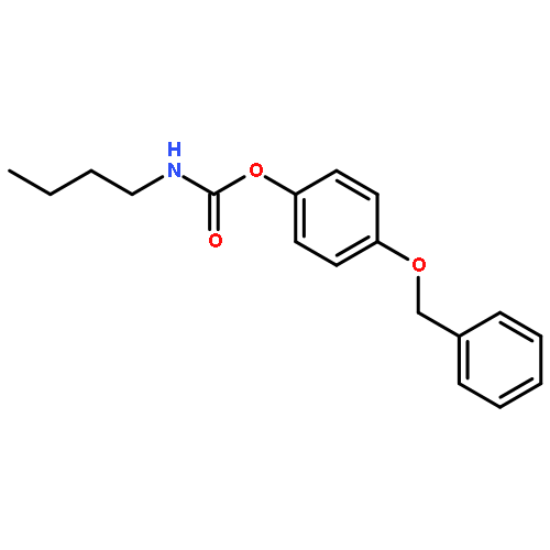 Carbamic acid, butyl-, 4-(phenylmethoxy)phenyl ester