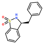 1,2-Benzisothiazole, 2,3-dihydro-3-(phenylmethyl)-, 1,1-dioxide, (3S)-