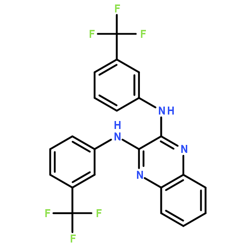 2,3-Quinoxalinediamine, N,N'-bis[3-(trifluoromethyl)phenyl]-