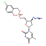 1-((2R,4S,5S)-4-azido-5-(((6-chloro-2-oxido-4H-benzo[d][1,3,2]dioxaphosphinin-2-yl)oxy)methyl)tetrahydrofuran-2-yl)-5-methylpyrimidine-2,4(1H,3H)-dione