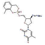 1-((2R,4S,5S)-4-azido-5-(((8-methyl-2-oxido-4H-benzo[d][1,3,2]dioxaphosphinin-2-yl)oxy)methyl)tetrahydrofuran-2-yl)-5-methylpyrimidine-2,4(1H,3H)-dione