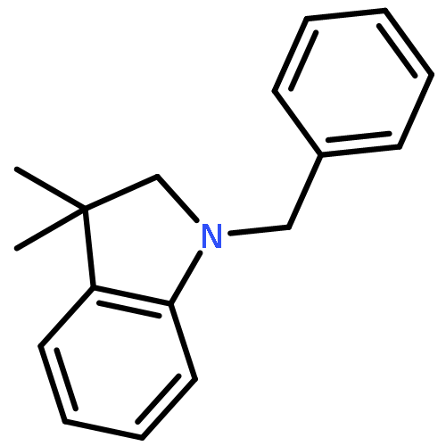 1H-Indole, 2,3-dihydro-3,3-dimethyl-1-(phenylmethyl)-