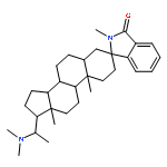 (3R,10S,13S,17S)-17-[(1S)-1-(dimethylamino)ethyl]-2',10,13-trimethyl-1,2,4,5,6,7,8,9,10,11,12,13,14,15,16,17-hexadecahydrospiro[cyclopenta[a]phenanthrene-3,1'-isoindol]-3'(2'H)-one