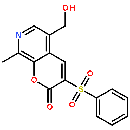 3-Benzenesulfonyl-5-hydroxymethyl-8-methyl-pyrano[2,3-c]pyridin-2-one