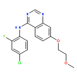 4-Quinazolinamine, N-(4-chloro-2-fluorophenyl)-7-(2-methoxyethoxy)-