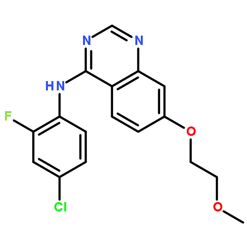4-Quinazolinamine, N-(4-chloro-2-fluorophenyl)-7-(2-methoxyethoxy)-