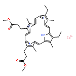 cobaltous methyl 3-[(5Z,10Z,14Z,19Z)-7,12-diethyl-18-(3-methoxy-3-oxo-propyl)-3,8,13,17-tetramethyl-21,23-dihydroporphyrin-2-yl]propanoate