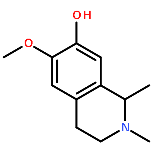 (+-)-N-Me-1,2,3,4-Tetrahydro-7-hydroxy-6-methoxy-1-methylisoquinoline