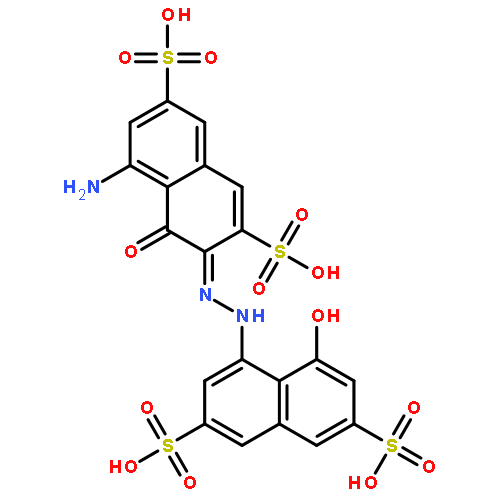 4-[(2E)-2-(8-amino-1-oxo-3,6-disulfonaphthalen-2(1H)-ylidene)hydrazinyl]-5-hydroxynaphthalene-2,7-disulfonic acid