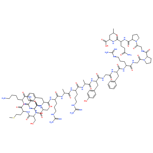 L-Leucine,L-seryl-L-seryl-L-methionyl-L-lysyl-L-leucyl-L-seryl-L-phenylalanyl-L-arginyl-L-alanyl-L-arginyl-L-alanyl-L-tyrosylglycyl-L-phenylalanyl-L-arginylglycyl-L-prolylglycyl-L-prolyl-L-glutaminyl-