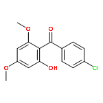 Methanone, (4-chlorophenyl)(2-hydroxy-4,6-dimethoxyphenyl)-